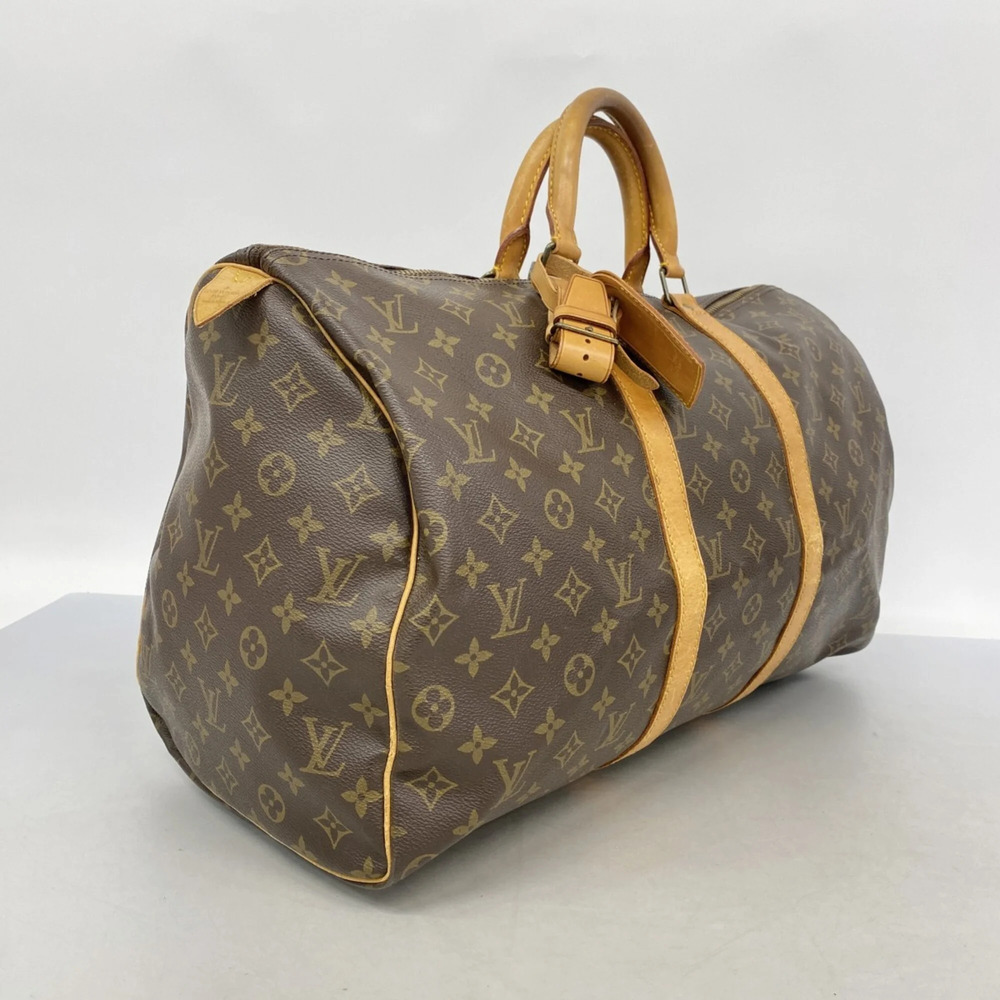 LOUIS VUITTON Brown Monogram Keepall 50 Boston Bag - Picture 2 of 11